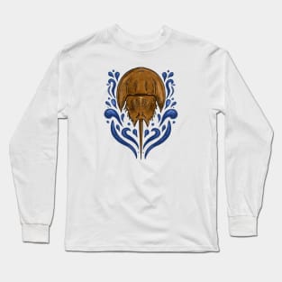 Horseshoe Crab Swirl Long Sleeve T-Shirt